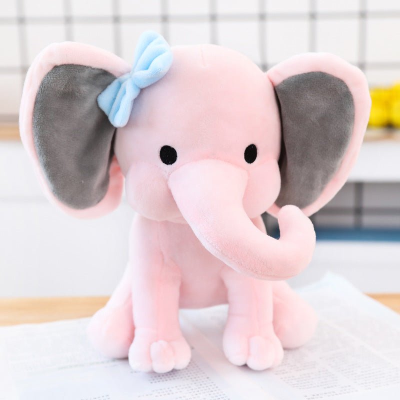 Pink Gray Elephant Plush - TOY-PLU-61201 - Yangzhou kaka - 42shops