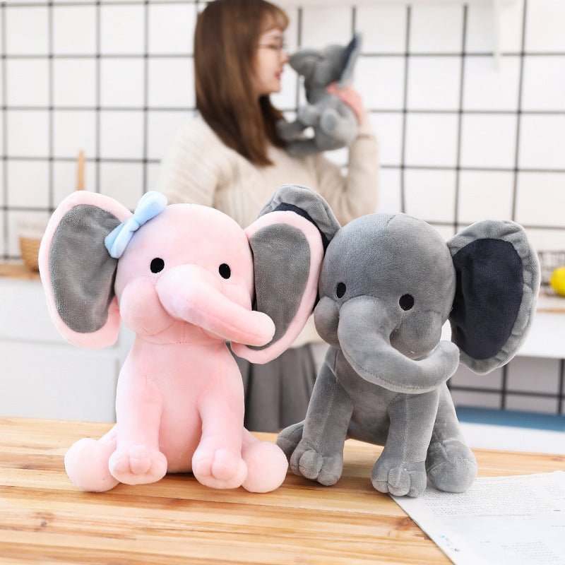 Pink Gray Elephant Plush - TOY-PLU-61202 - Yangzhou kaka - 42shops