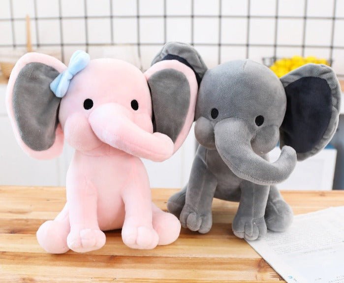 Pink Gray Elephant Plush - TOY-PLU-61202 - Yangzhou kaka - 42shops