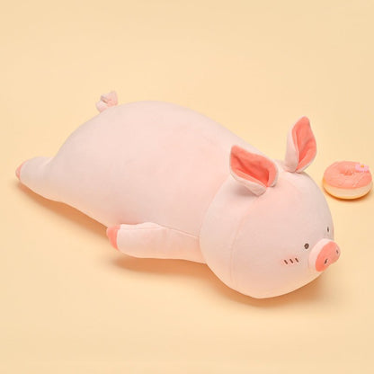 Pink Pig Plush Body Pillows pink pig (ordinary carton packaging) M 46*55 cm/18.1*21.7 inches 