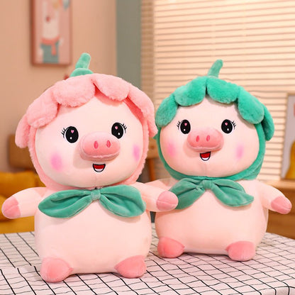 Pink Pig Plush Doll Petals Plush Toy - TOY-PLU-27601 - Yiwu xuqiang - 42shops