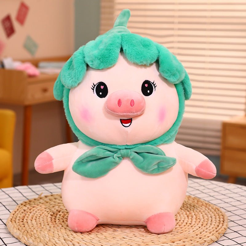 Pink Pig Plush Doll Petals Plush Toy - TOY-PLU-27605 - Yiwu xuqiang - 42shops