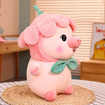 Pink Pig Plush Doll Petals Plush Toy - TOY-PLU-27601 - Yiwu xuqiang - 42shops