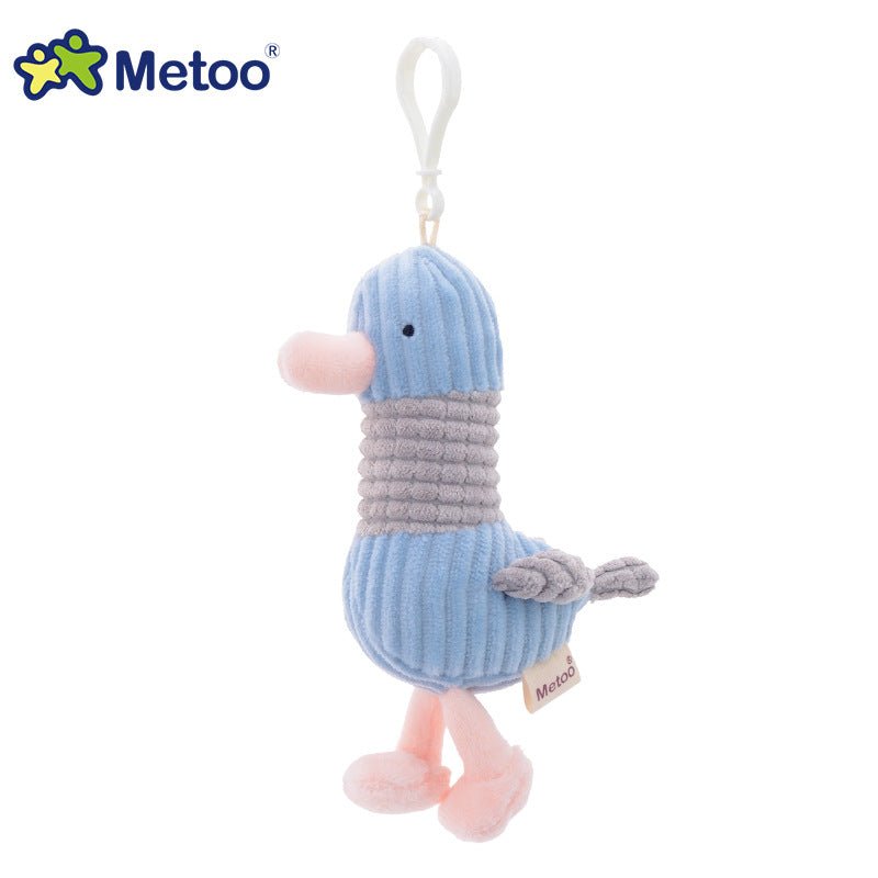 Pink Pig Plush Toy Keychain Pendant grey and bule gulls 10-17 cm/3.9-6.7 inches 