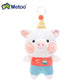 Pink Pig Plush Toy Keychain Pendant pig with yellow hat 10-17 cm/3.9-6.7 inches 