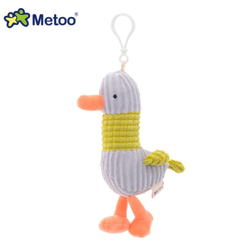 Pink Pig Plush Toy Keychain Pendant cyan and grey gulls 10-17 cm/3.9-6.7 inches 