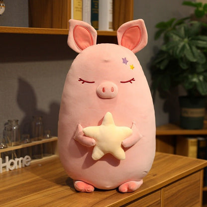 Pink Pig Plush Toys Star Pillows - TOY-PLU-41601 - Hanjiangquqianyang - 42shops