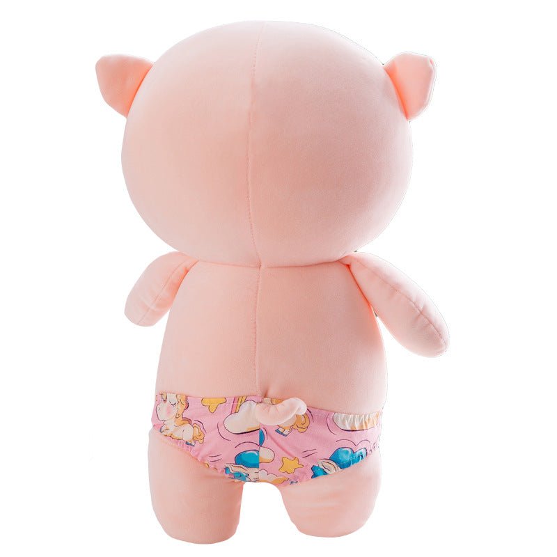 Pink Pig Plushie In Swimming Trunk - TOY-PLU-61401 - Gongjulipin - 42shops