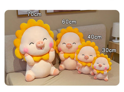 Pink Shy Sun Piggy Plush - TOY-PLU-87501 - Yiwu xuqiang - 42shops