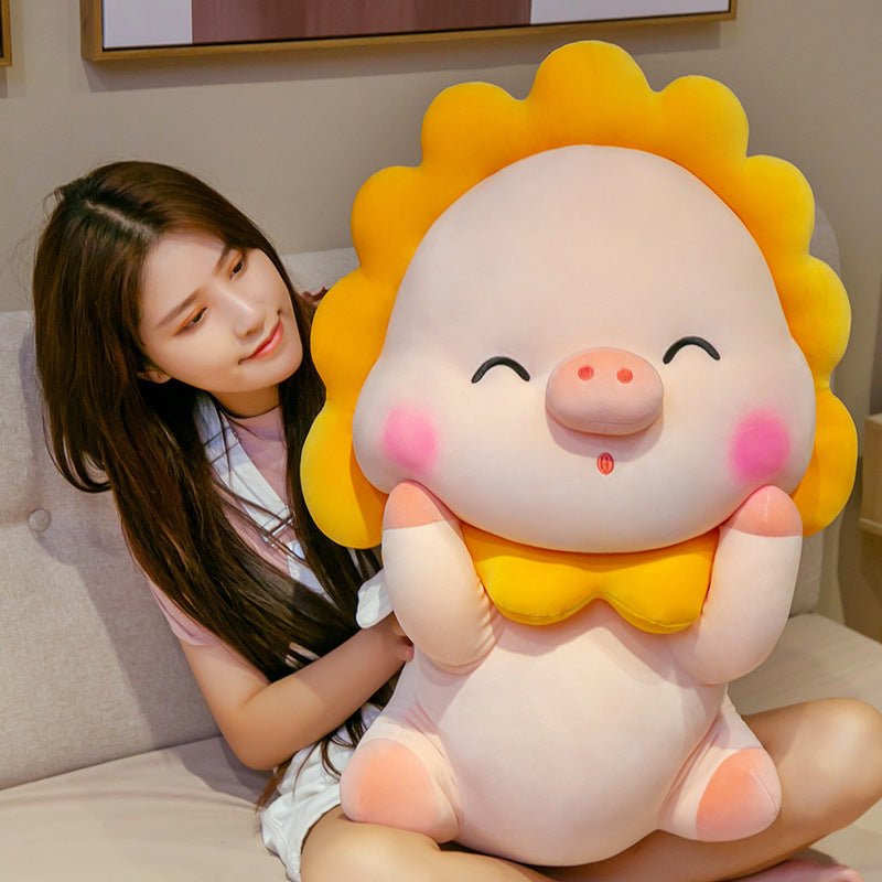 Pink Shy Sun Piggy Plush - TOY-PLU-87501 - Yiwu xuqiang - 42shops