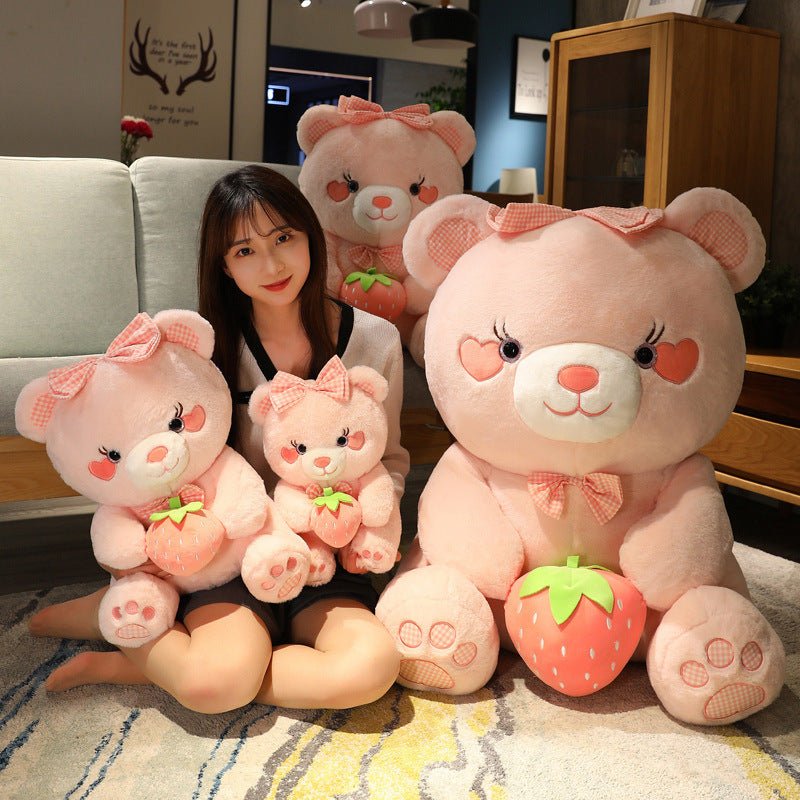 Pink Strawberry Bear Plush Toys Stuffed Animal - TOY-PLU-31501 - Yangzhoumaruisha - 42shops