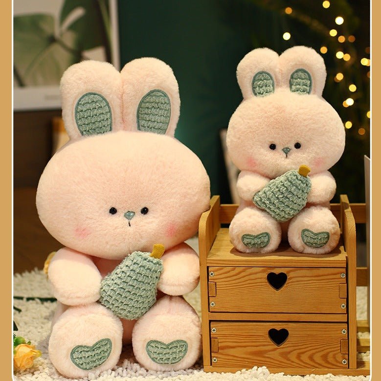 Pink White Bunny Plush Toys - TOY-PLU-12701 - Haoweida - 42shops