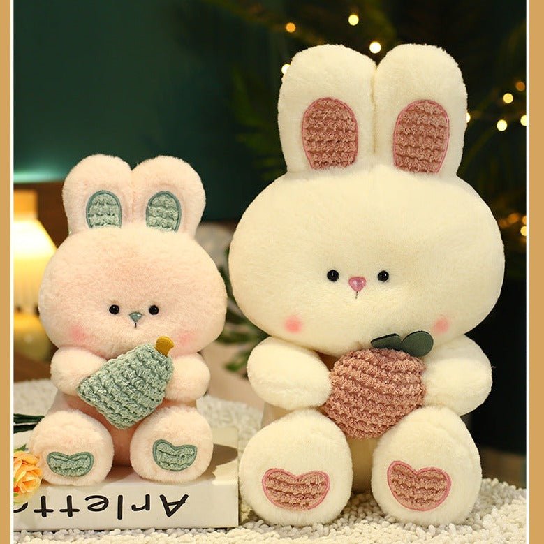 Pink White Bunny Plush Toys - TOY-PLU-12701 - Haoweida - 42shops