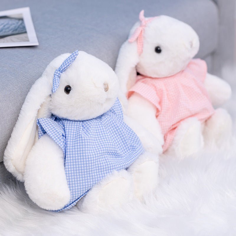 Plaid Dress Bunny Plush Toy Multicolor - TOY-PLU-96201 - Yangzhoujijia - 42shops