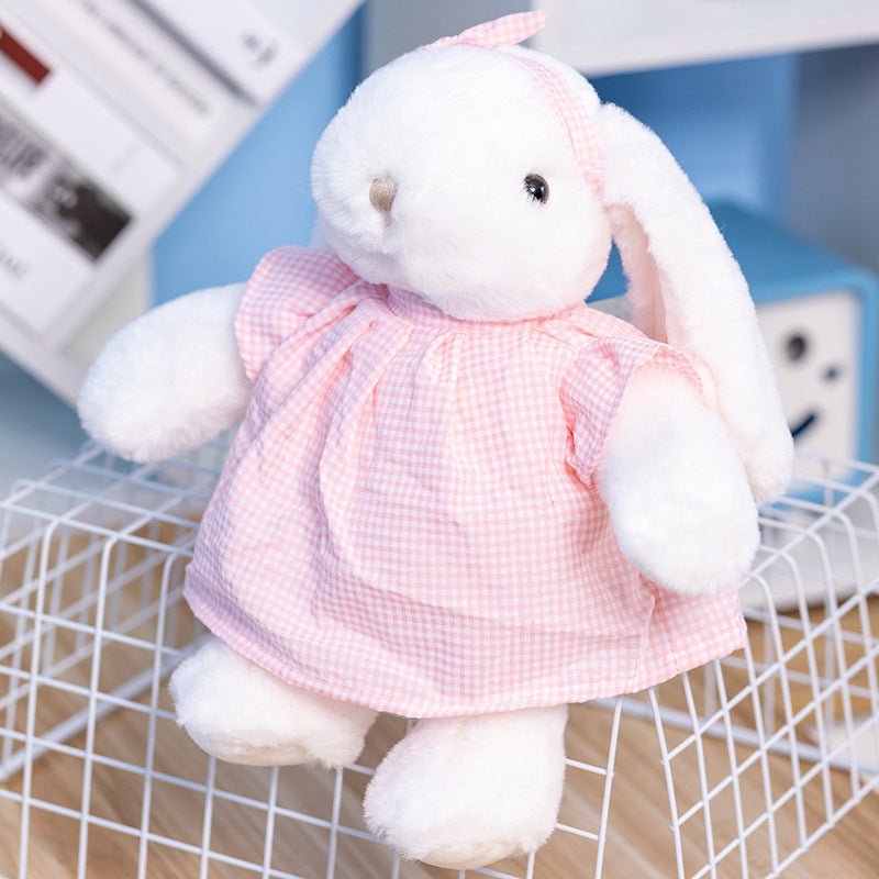 Plaid Dress Bunny Plush Toy Multicolor - TOY-PLU-96201 - Yangzhoujijia - 42shops