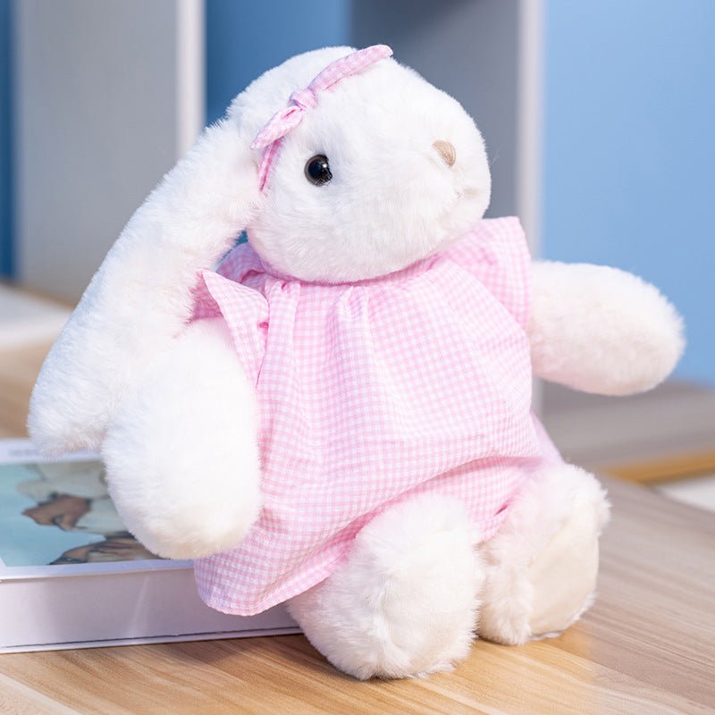 Plaid Dress Bunny Plush Toy Multicolor - TOY-PLU-96204 - Yangzhoujijia - 42shops