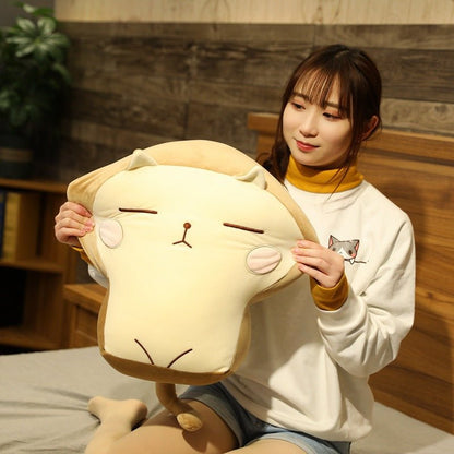 Pouty Faced Toast Cat Plush Toys Pillows - TOY-PLU-34907 - Hanjiangquqianyang - 42shops