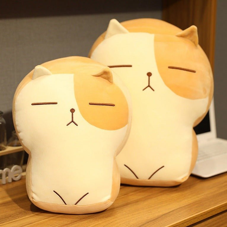 Pouty Faced Toast Cat Plush Toys Pillows - TOY-PLU-34901 - Hanjiangquqianyang - 42shops