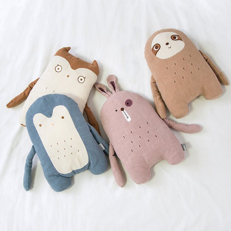 Ramie Fabric Bunny Owl Penguin Sloth Plush Pillows - TOY-PLU-95001 - Yangzhouboshiwei - 42shops