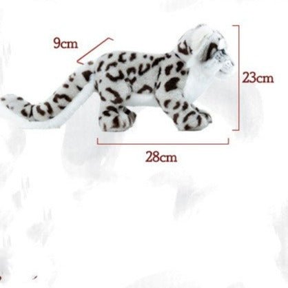 Realistic Baby Snow Leopard Plush Toy