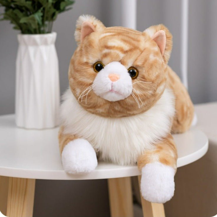 Realistic Brown Cat Plush Toys – 42shops