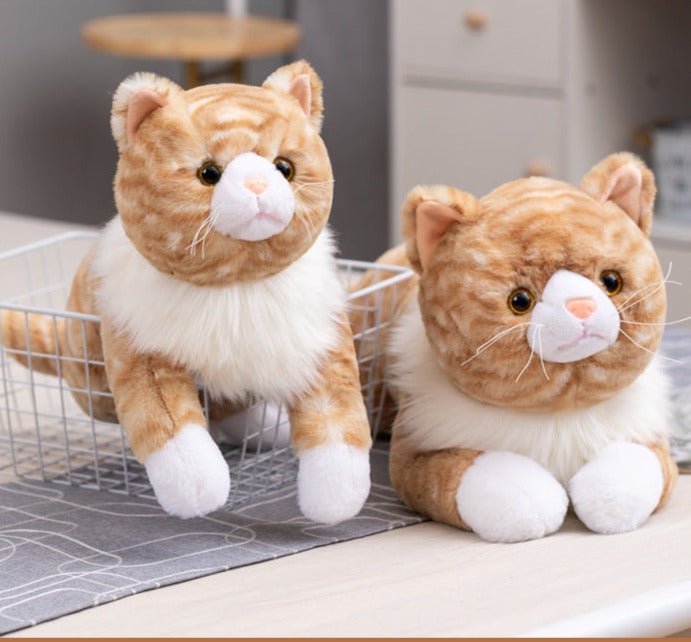 Realistic Brown Cat Plush Toys - TOY-PLU-42801 - Linyi shuanggongyi - 42shops