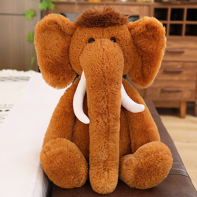 Realistic Elephant Stuffed Animal Plush Toy coffee 70 cm/27.6 inches 