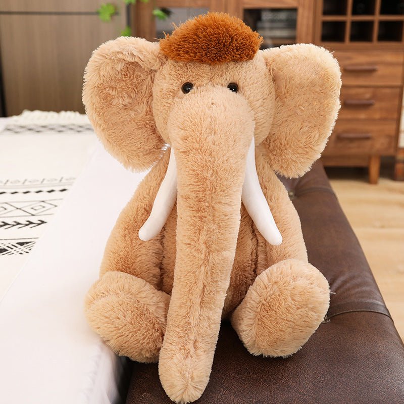 Realistic Elephant Stuffed Animal Plush Toy light brown 70 cm/27.6 inches 