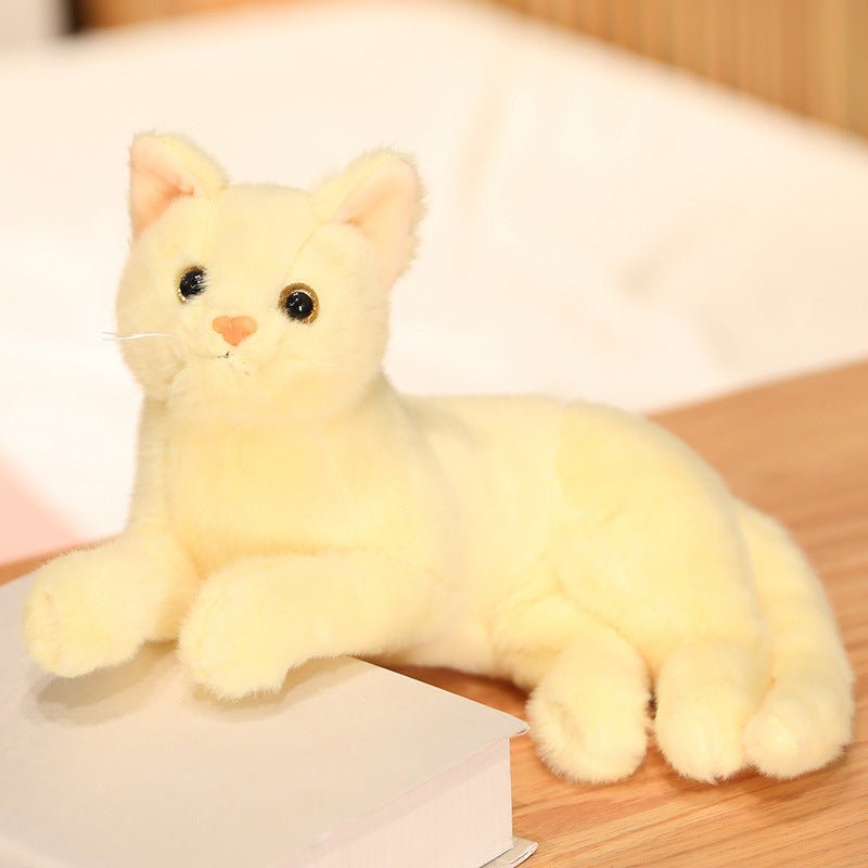 Realistic White Cat Plush Toys Stuffed Animal - TOY-PLU-68103 - Yangzhoumuka - 42shops