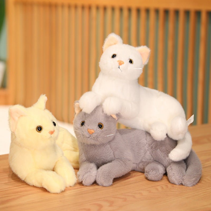 Fluffy cat stuffed clearance animal