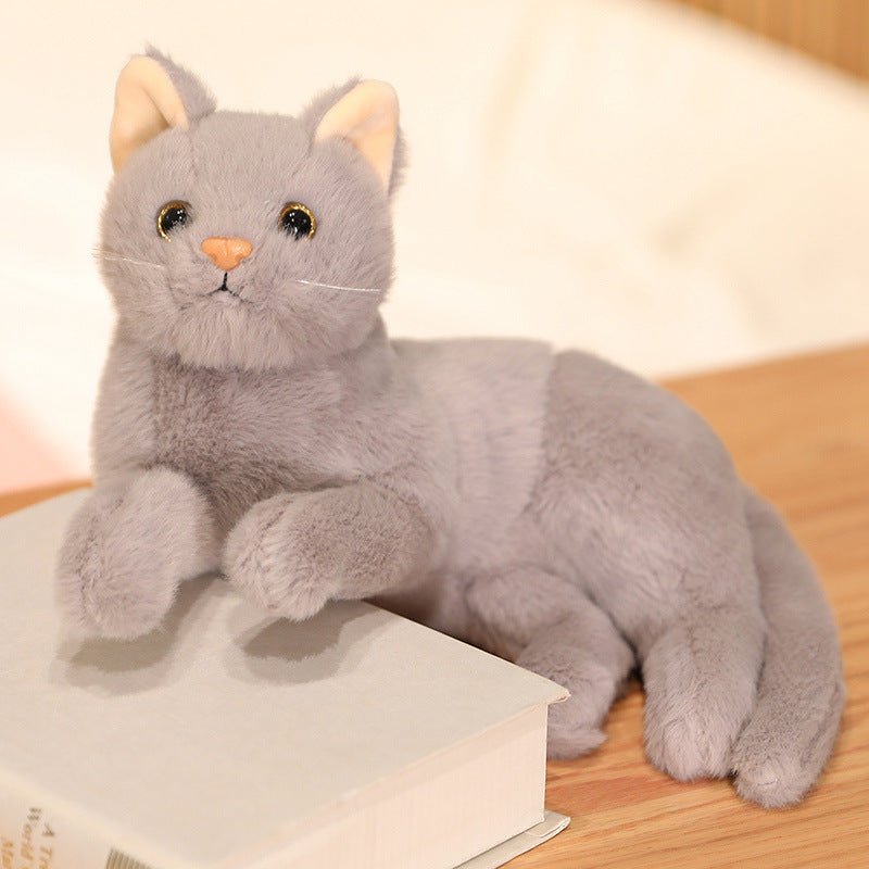 Realistic White Cat Plush Toys Stuffed Animal - TOY-PLU-68102 - Yangzhoumuka - 42shops