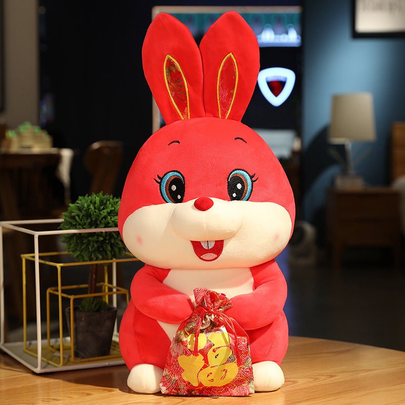 Red Blessing Bag Bunny Plush Doll 3866:352229
