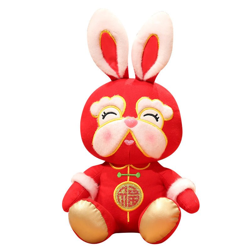 Red Christmas Rabbit Grandpa Plush Toy - TOY-PLU-91401 - Yangzhoumengzhe - 42shops