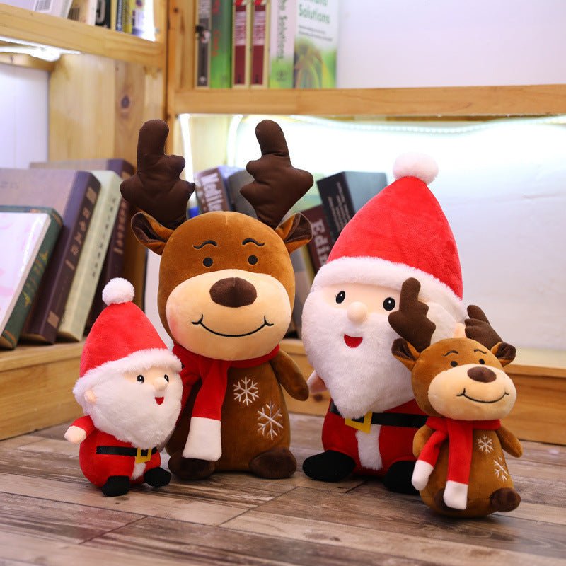 Red Scarf Santa Claus Christmas Plush Toy Moose - TOY-PLU-14801 - Dongguan yuankang - 42shops