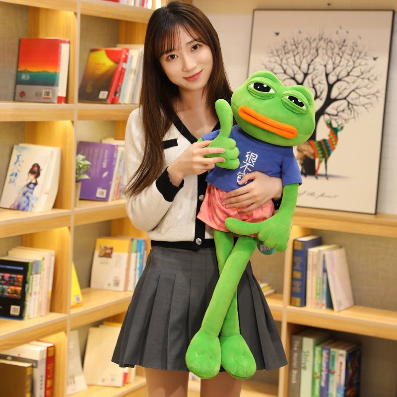 Sad Green Frog Plush Toy - TOY-PLU-28705 - yangzhouyile - 42shops