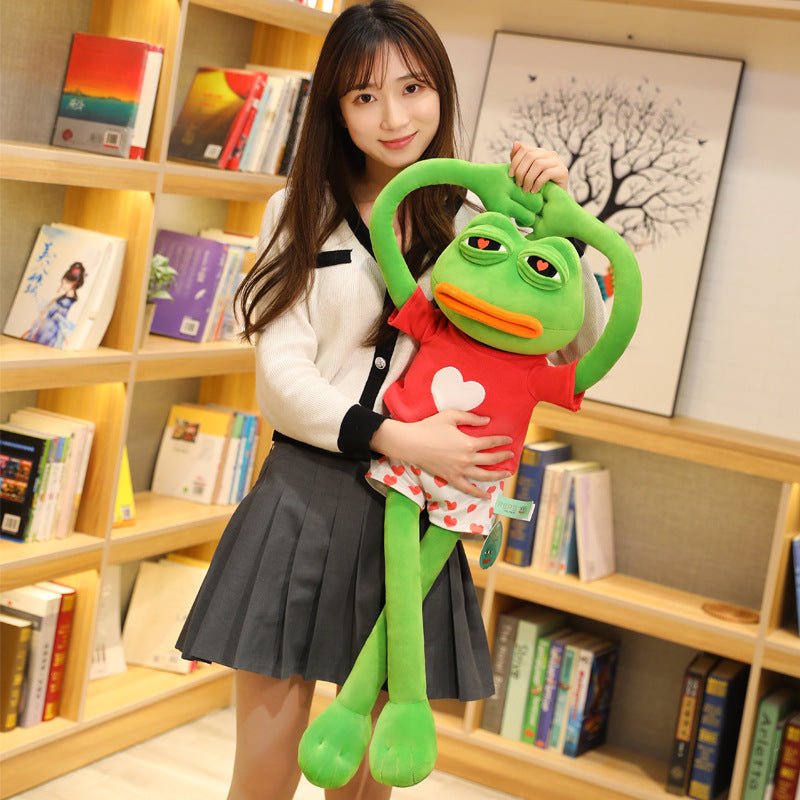 Sad Green Frog Plush Toy - TOY-PLU-28703 - yangzhouyile - 42shops