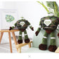 Silver Green Robot Doll Plush Toy - TOY-PLU-12901 - Haoweida - 42shops