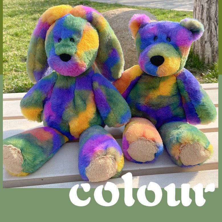 Soft Colorful Piggy Bear Bunny Plush Doll - TOY-PLU-96801 - Weifangqingdegongyi - 42shops