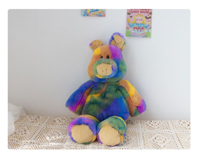 Soft Colorful Piggy Bear Bunny Plush Doll - TOY-PLU-96803 - Weifangqingdegongyi - 42shops