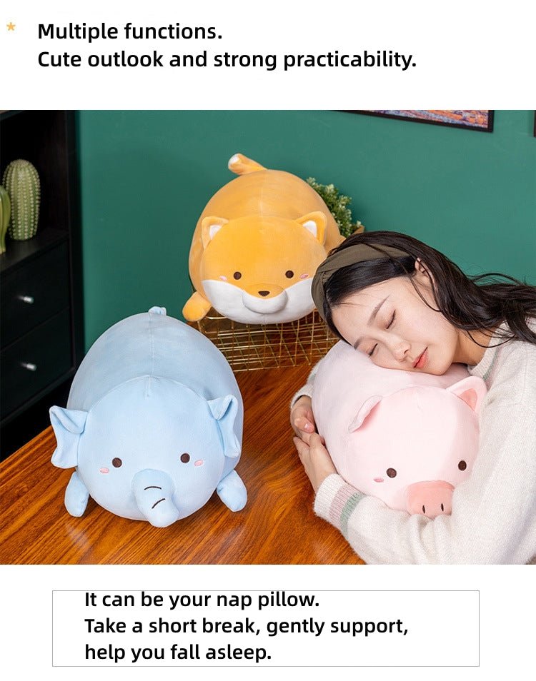Soft Elephant Pig Shiba Inu Animal Plush Pillow Toys - TOY-PLU-66301 - Yangzhou kaka - 42shops