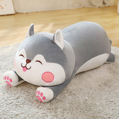 Soft Pink Gray Cat Plush Pillow Toys - TOY-PLU-65404 - Yangzhou kaka - 42shops