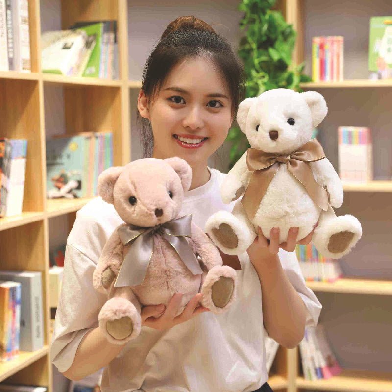 Soft Teddy Bear Plush Toy with Ribbon Bow - TOY-PLU-81903 - Yangzhoumuka - 42shops