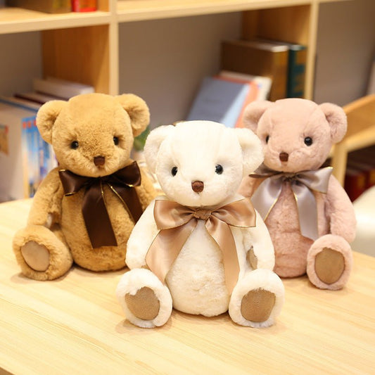 Soft Teddy Bear Plush Toy with Ribbon Bow - TOY-PLU-81901 - Yangzhoumuka - 42shops