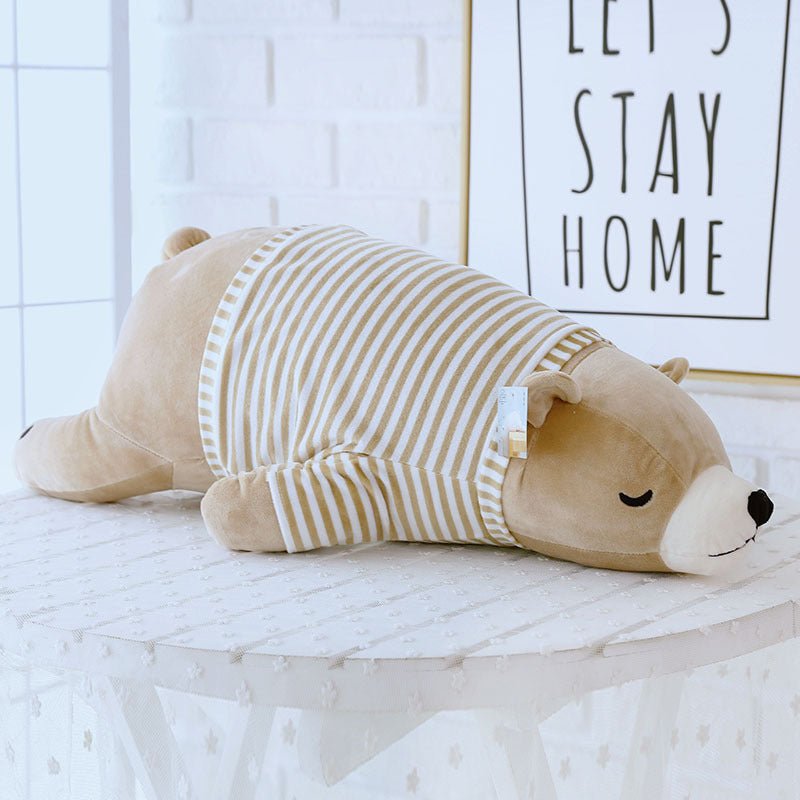 Soft White Brown Polar Bear Plush Toys - TOY-PLU-15613 - Hangjiang qianyang - 42shops