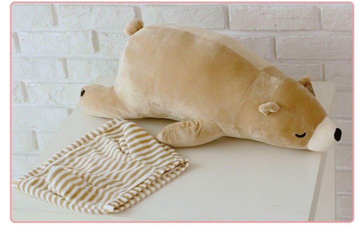 Soft White Brown Polar Bear Plush Toys - TOY-PLU-15619 - Hangjiang qianyang - 42shops