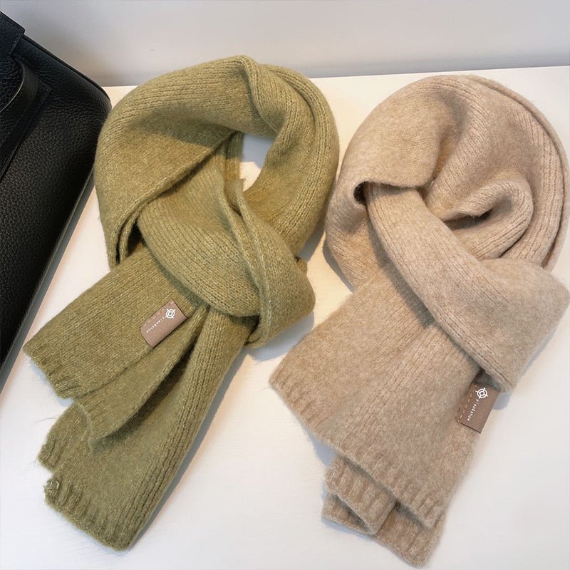 Solid Colour Wool Blended Scarf Multicolors - TOY-ACC-15302 - LAN GE - 42shops