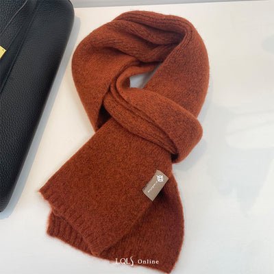Solid Colour Wool Blended Scarf Multicolors - TOY-ACC-15307 - LAN GE - 42shops