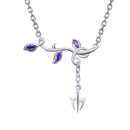 Soul Land Blue Silver Grass Series Ring Bracelet Necklace 925 Silver (necklace) 11656:425081