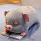 Stuffed Animal Pigs Mouse Hamster Plush Toy sleeping pig gray 40 cm/ 15.7 inches 