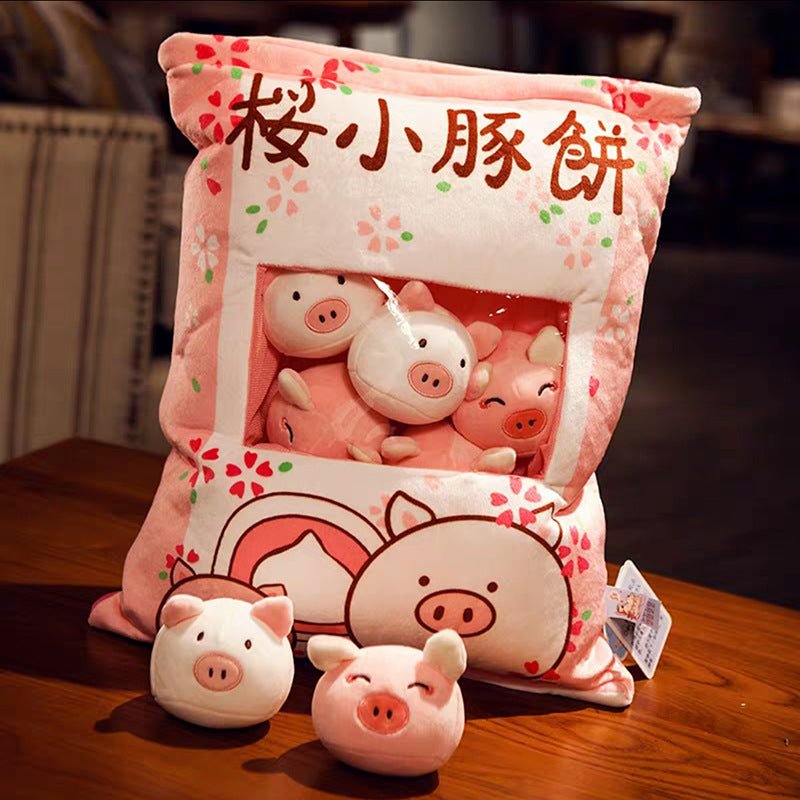 Stuffed Animal Snack Bag Cushion Toy With Small Doll - TOY-PLU-69706 - Yangzhoujiongku - 42shops
